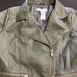 New York & Company Faux leather motorcycle jacket